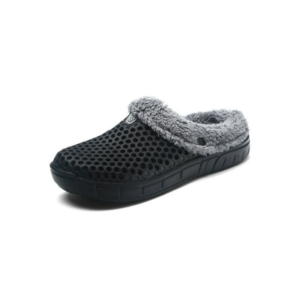 Waterproof Slippers Furry Lined Clogs Winter Garden Shoes Warm Fur House Mules Waterproof Slippers Furry Lined Clogs Winter Garden Shoes Warm Fur House Mules